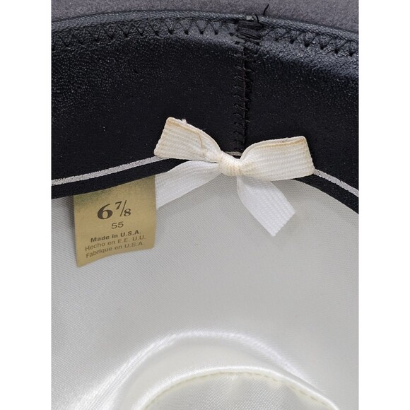 Henry The Hatter Detroit Mens Size 6 7/8 Gray Genuine Fur Felt Derby Fedora Hat - Picture 4 of 14